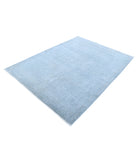 Overdye 5'2'' X 6'11'' Hand-Knotted Wool Rug 5'2'' x 6'11'' (155 X 208) / Blue / N/A