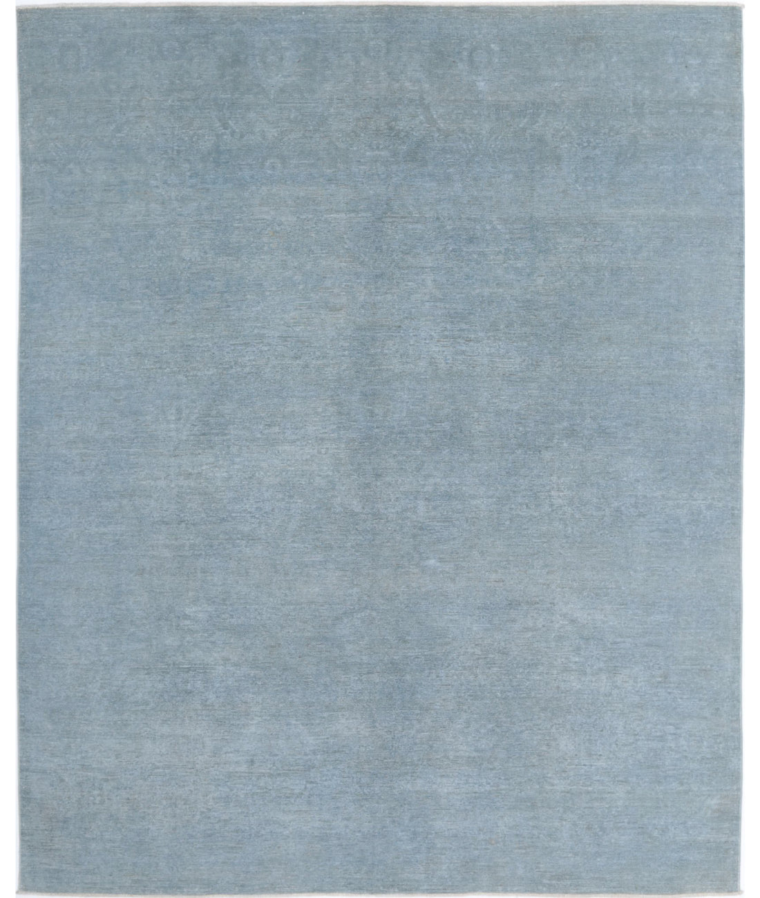 Overdye 7'11'' X 9'8'' Hand-Knotted Wool Rug 7'11'' x 9'8'' (238 X 290) / Blue / N/A