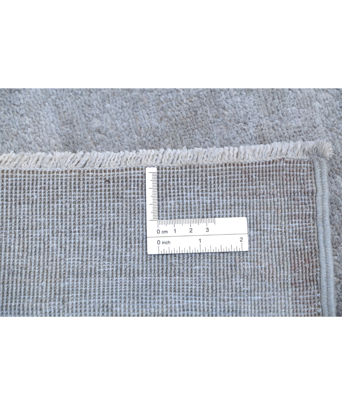 Overdye 7'11'' X 9'4'' Hand-Knotted Wool Rug 7'11'' x 9'4'' (238 X 280) / Grey / Grey