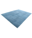 Overdye 9'0'' X 12'1'' Hand-Knotted Wool Rug 9'0'' x 12'1'' (270 X 363) / Blue / N/A