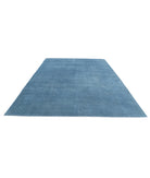 Overdye 9'0'' X 12'1'' Hand-Knotted Wool Rug 9'0'' x 12'1'' (270 X 363) / Blue / N/A