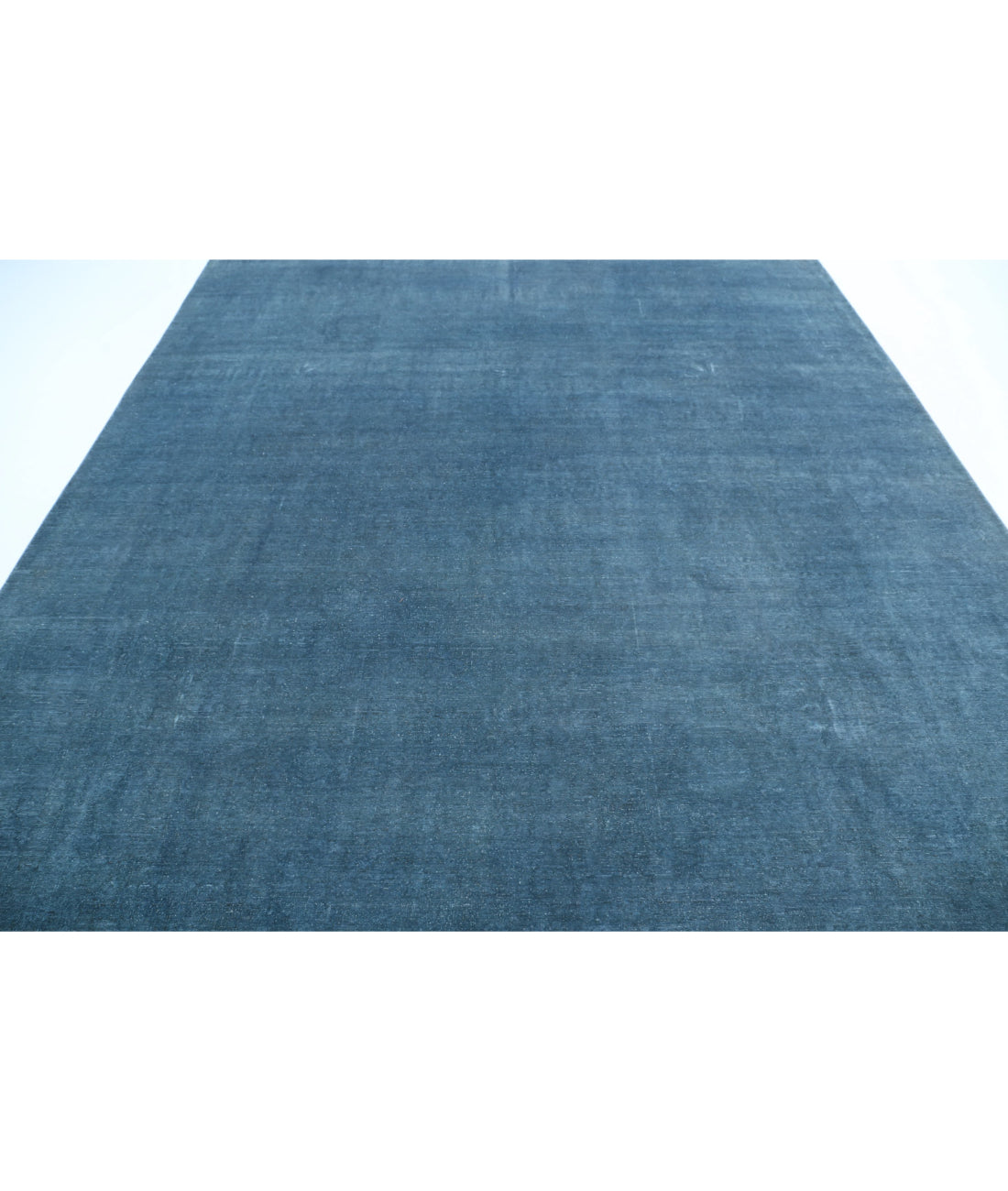 Overdye 9'0'' X 12'1'' Hand-Knotted Wool Rug 9'0'' x 12'1'' (270 X 363) / Blue / N/A