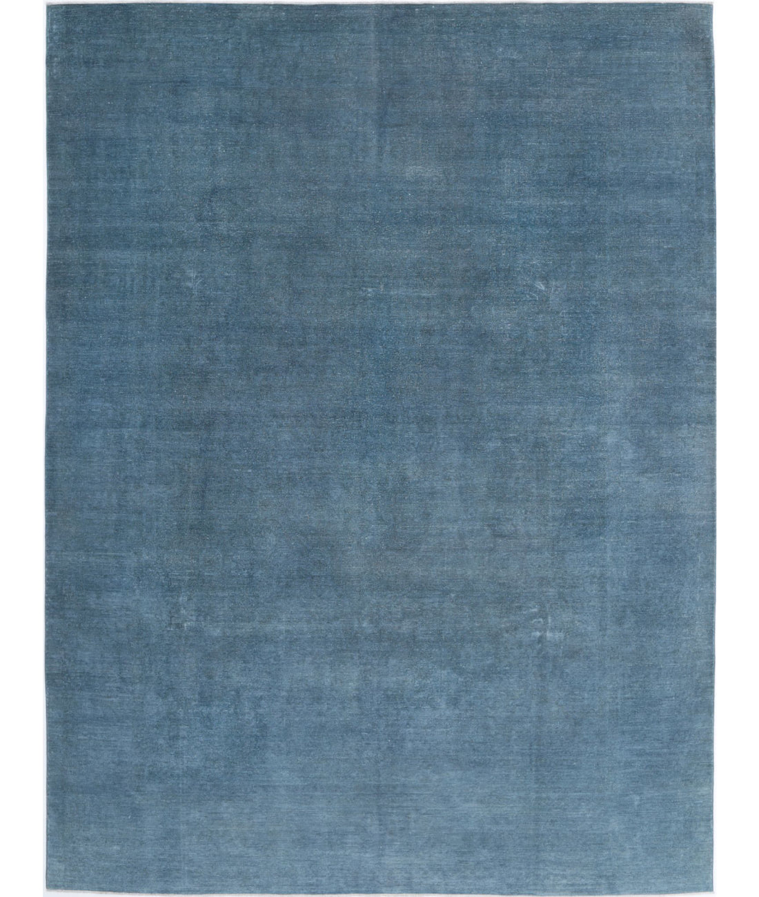 Overdye 9'0'' X 12'1'' Hand-Knotted Wool Rug 9'0'' x 12'1'' (270 X 363) / Blue / N/A