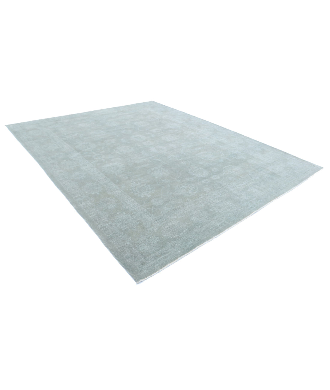 Overdye 9'1'' X 11'4'' Hand-Knotted Wool Rug 9'1'' x 11'4'' (273 X 340) / Green / N/A