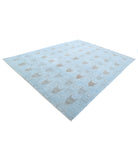 Overdye 8'9'' X 11'1'' Hand-Knotted Wool Rug 8'9'' x 11'1'' (263 X 333) / Blue / Taupe