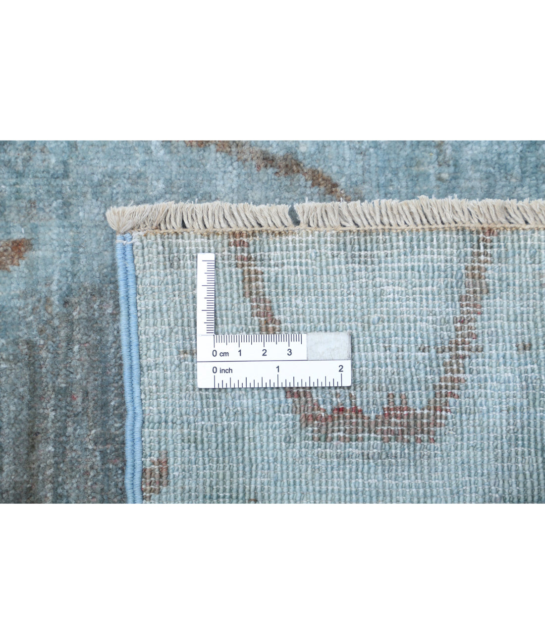 Overdye 8'9'' X 11'1'' Hand-Knotted Wool Rug 8'9'' x 11'1'' (263 X 333) / Blue / Taupe