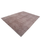 Overdye 8'6'' X 11'4'' Hand-Knotted Wool Rug 8'6'' x 11'4'' (255 X 340) / Brown / N/A