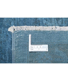 Overdye 7'8'' X 10'1'' Hand-Knotted Wool Rug 7'8'' x 10'1'' (230 X 303) / Blue / Charcoal