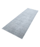 Overdye 3'2'' X 9'4'' Hand-Knotted Wool Rug 3'2'' x 9'4'' (95 X 280) / Grey / N/A