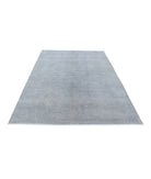 Overdye 6'1'' X 8'8'' Hand-Knotted Wool Rug 6'1'' x 8'8'' (183 X 260) / Grey / N/A