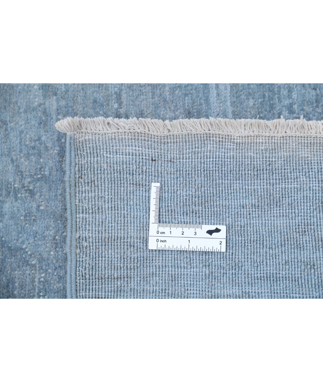 Overdye 8'0'' X 10'3'' Hand-Knotted Wool Rug 8'0'' x 10'3'' (240 X 308) / Blue / Blue