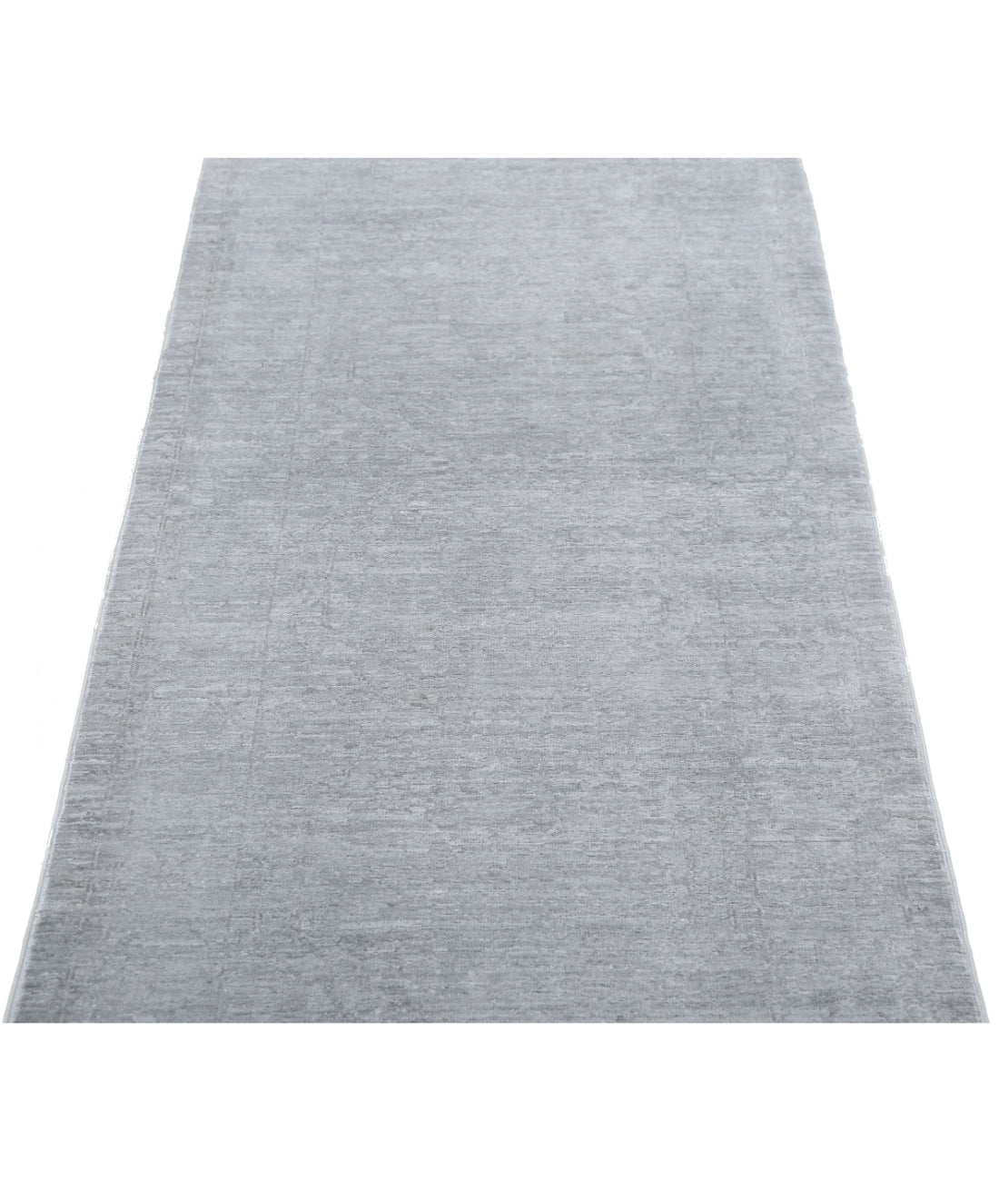 Overdye 2'5'' X 10'0'' Hand-Knotted Wool Rug 2'5'' x 10'0'' (73 X 300) / Grey / Grey