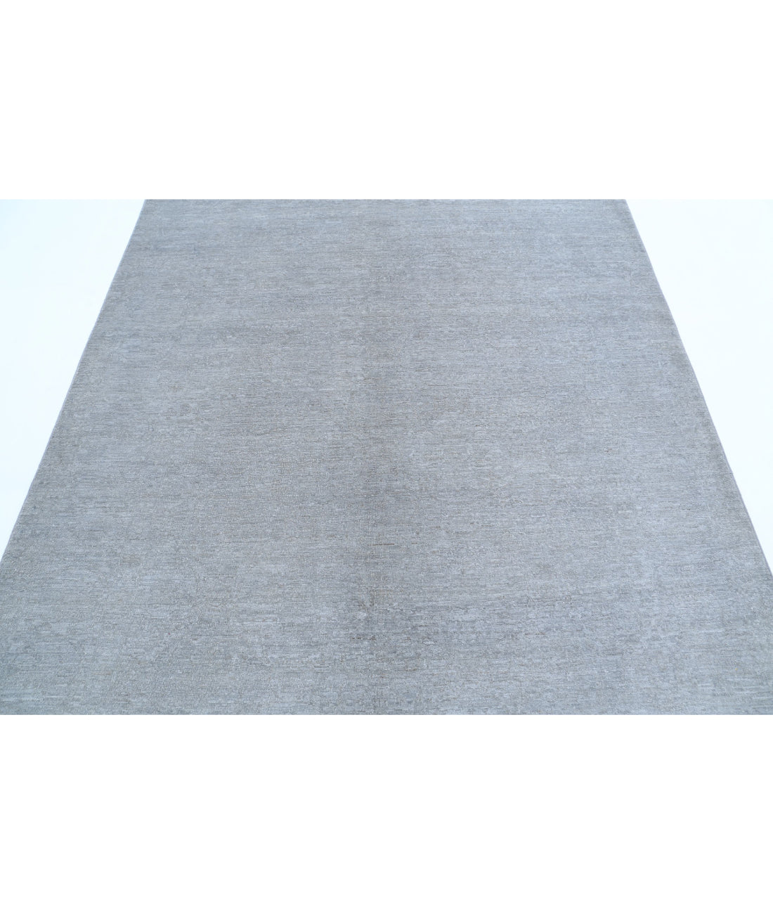 Overdye 6'1'' X 8'3'' Hand-Knotted Wool Rug 6'1'' x 8'3'' (183 X 248) / Grey / Grey