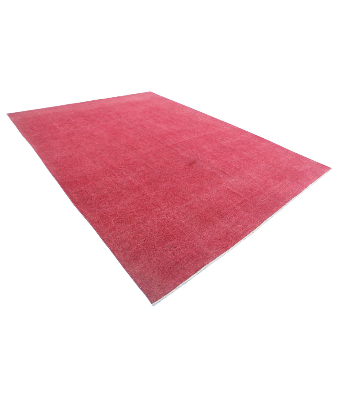 Overdye 9'8'' X 12'6'' Hand-Knotted Wool Rug 9'8'' x 12'6'' (290 X 375) / Red / N/A