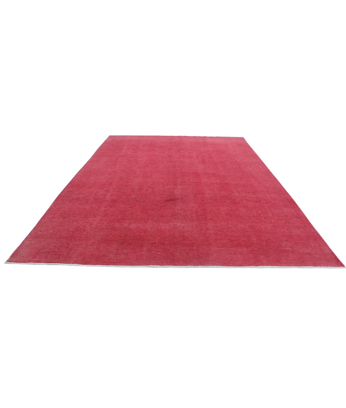 Overdye 9'8'' X 12'6'' Hand-Knotted Wool Rug 9'8'' x 12'6'' (290 X 375) / Red / N/A