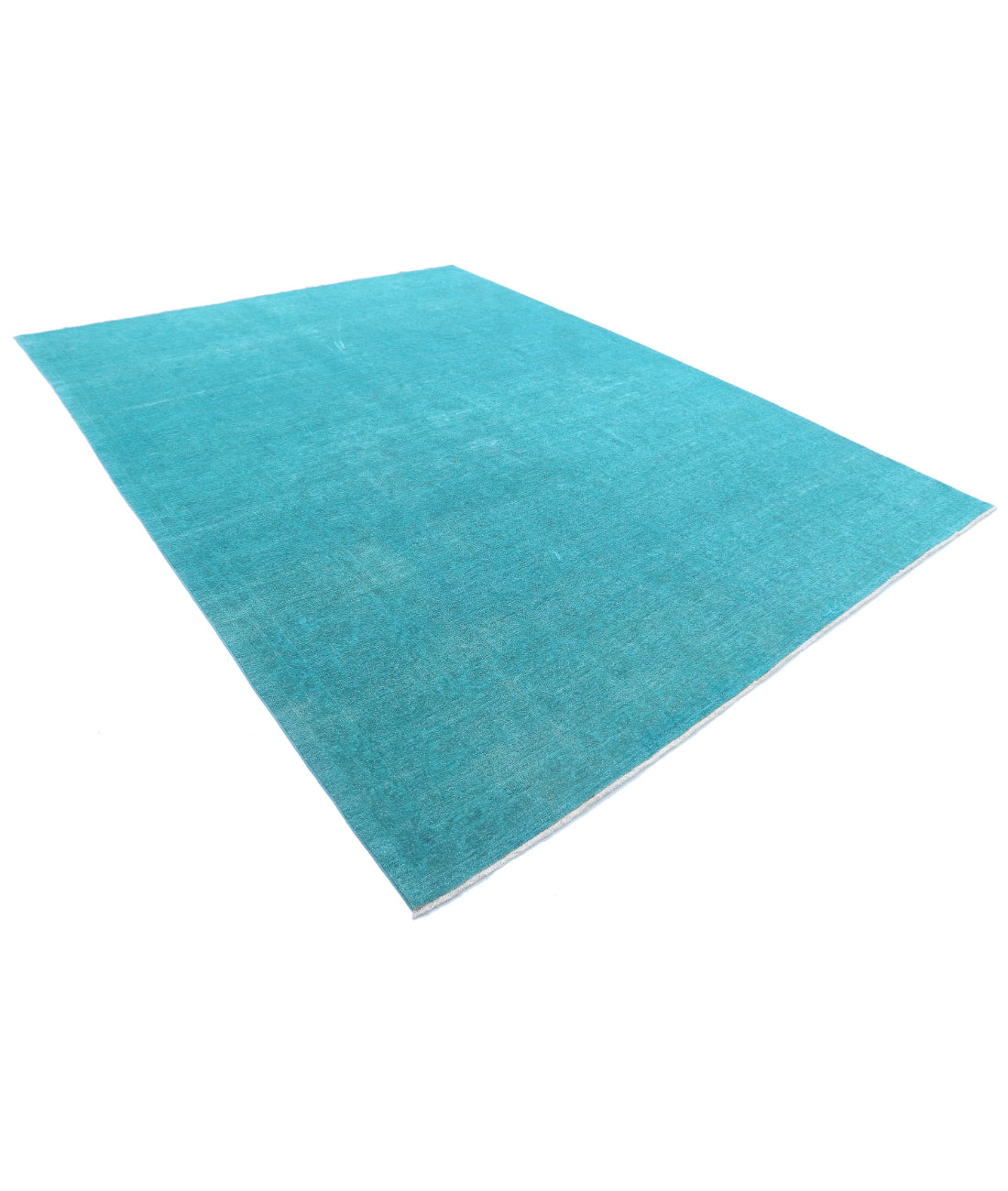 Overdye 9'1'' X 12'0'' Hand-Knotted Wool Rug 9'1'' x 12'0'' (273 X 360) / Green / N/A