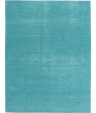 Overdye 9'1'' X 12'0'' Hand-Knotted Wool Rug 9'1'' x 12'0'' (273 X 360) / Green / N/A