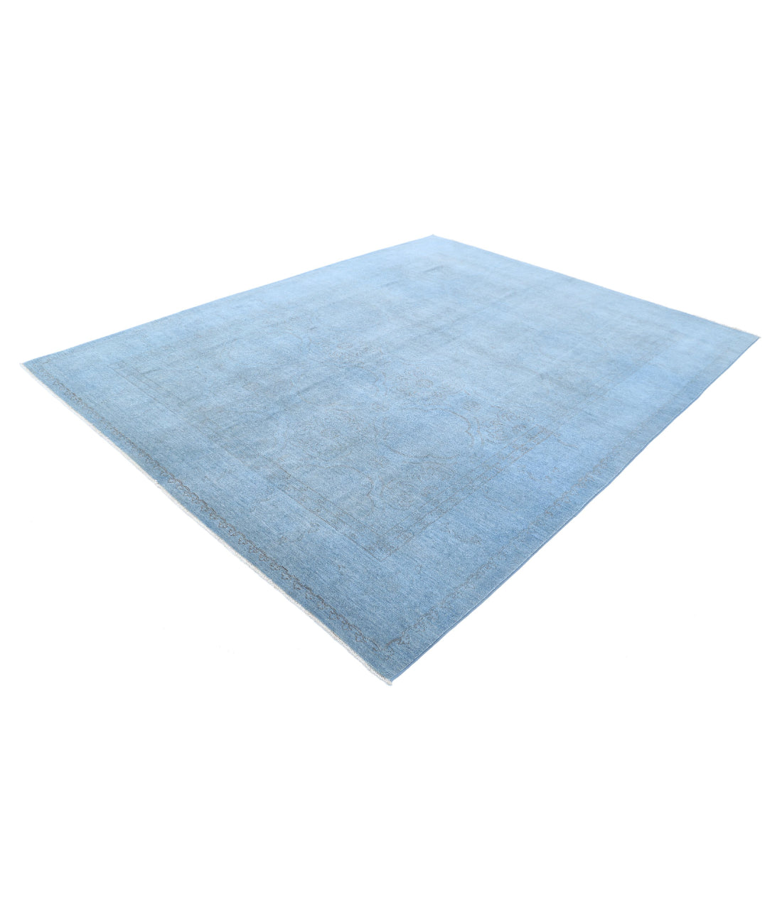 Overdye 8'1'' X 10'2'' Hand-Knotted Wool Rug 8'1'' x 10'2'' (243 X 305) / Blue / N/A