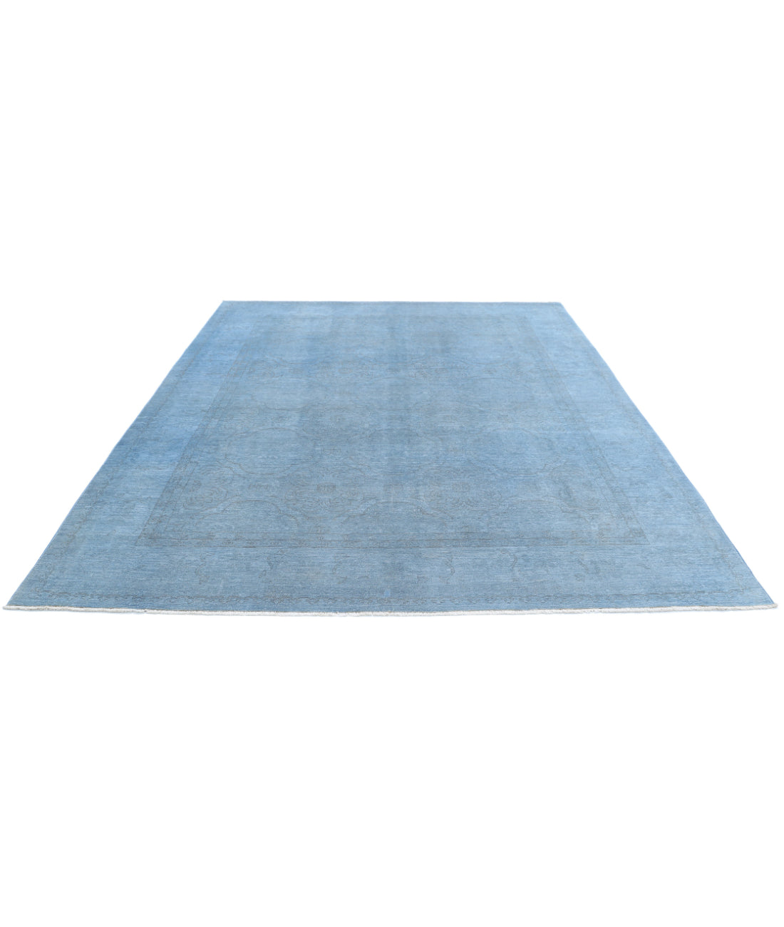 Overdye 8'1'' X 10'2'' Hand-Knotted Wool Rug 8'1'' x 10'2'' (243 X 305) / Blue / N/A