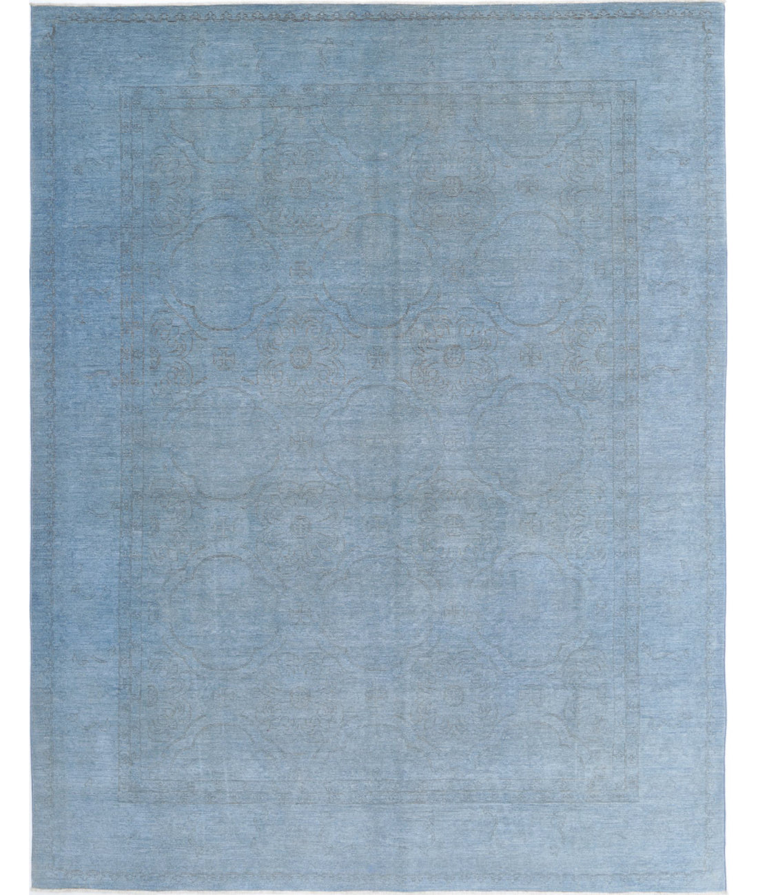 Overdye 8'1'' X 10'2'' Hand-Knotted Wool Rug 8'1'' x 10'2'' (243 X 305) / Blue / N/A