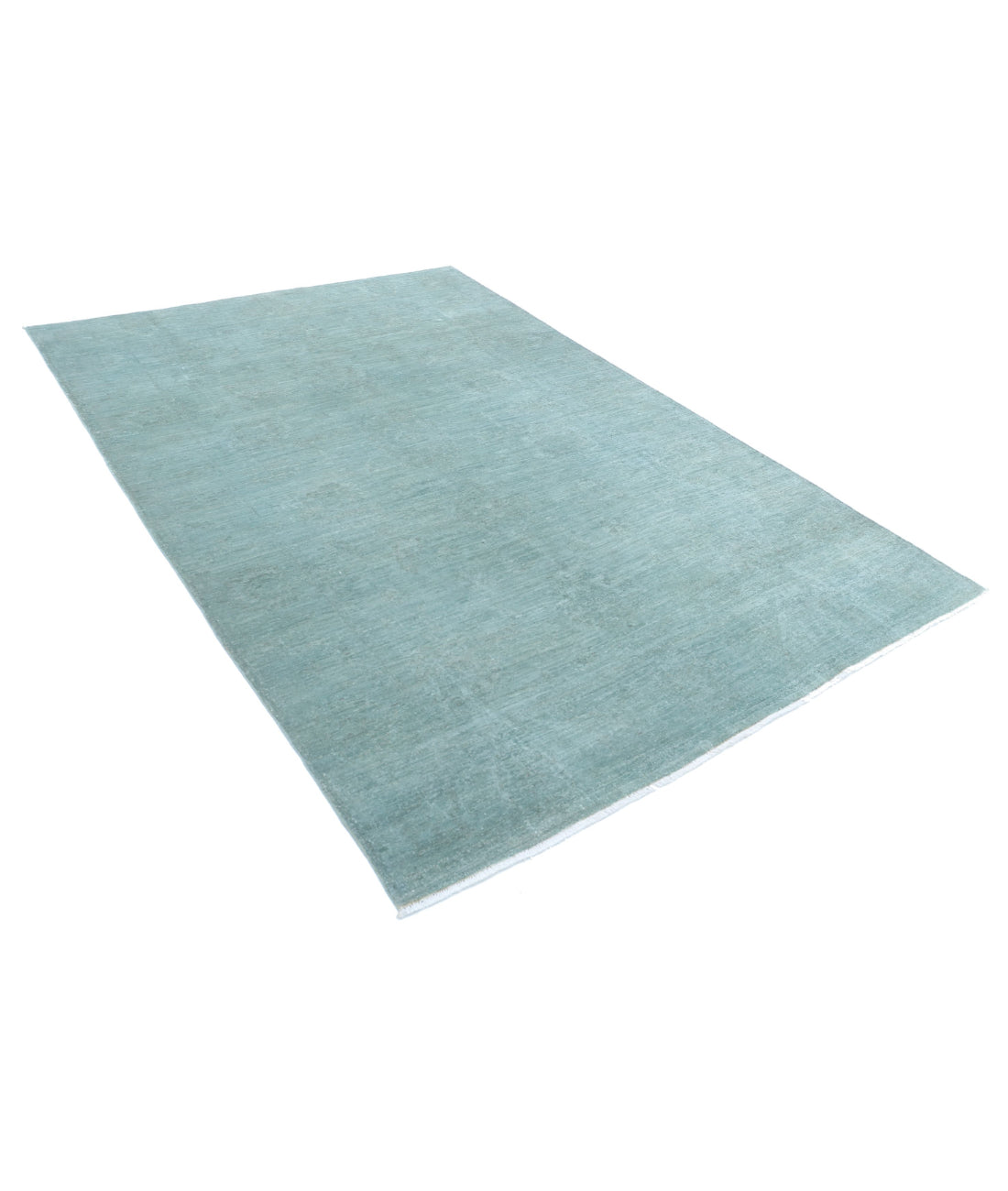 Overdye 6'0'' X 8'10'' Hand-Knotted Wool Rug 6'0'' x 8'10'' (180 X 265) / Green / N/A