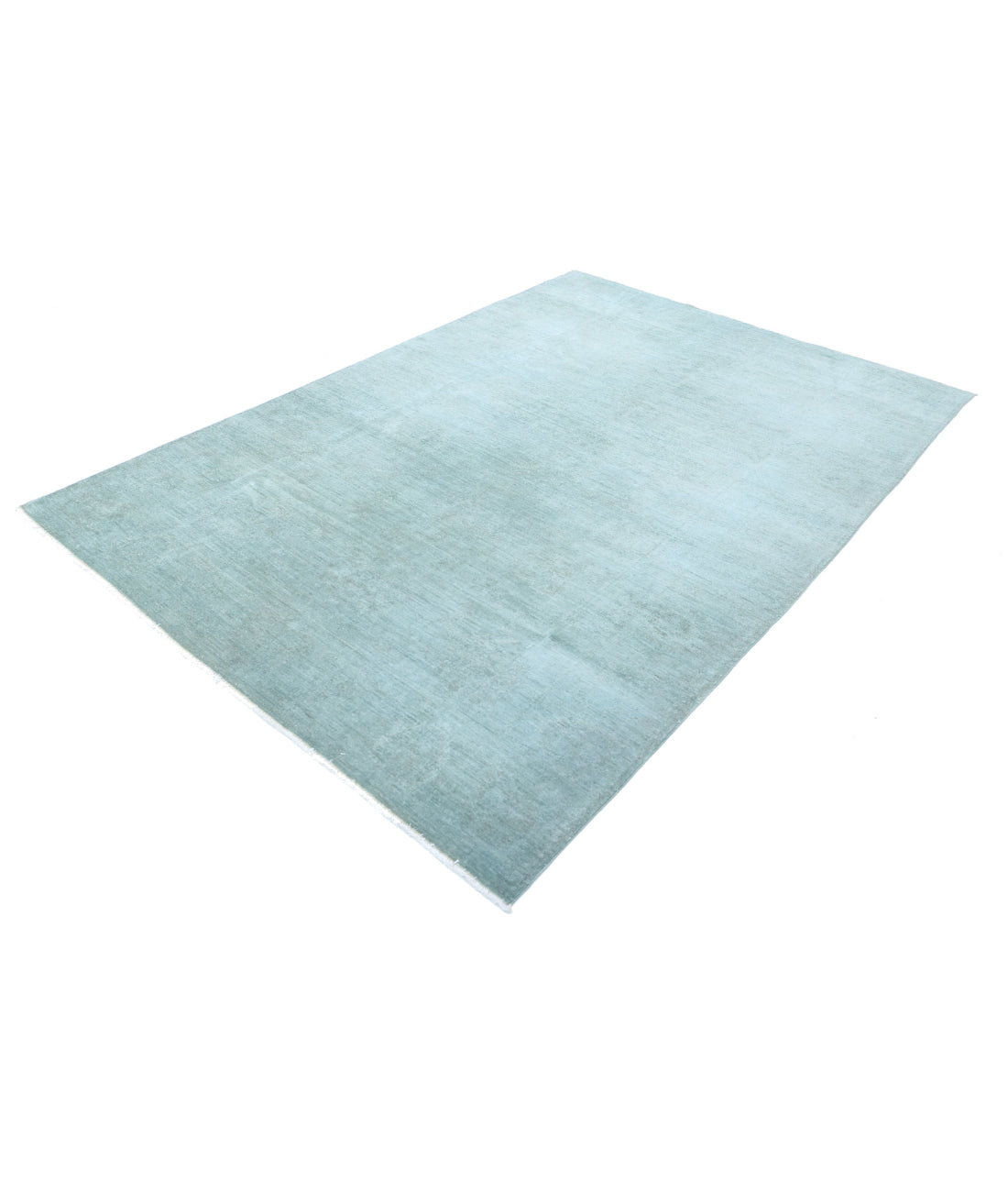 Overdye 6'0'' X 8'10'' Hand-Knotted Wool Rug 6'0'' x 8'10'' (180 X 265) / Green / N/A