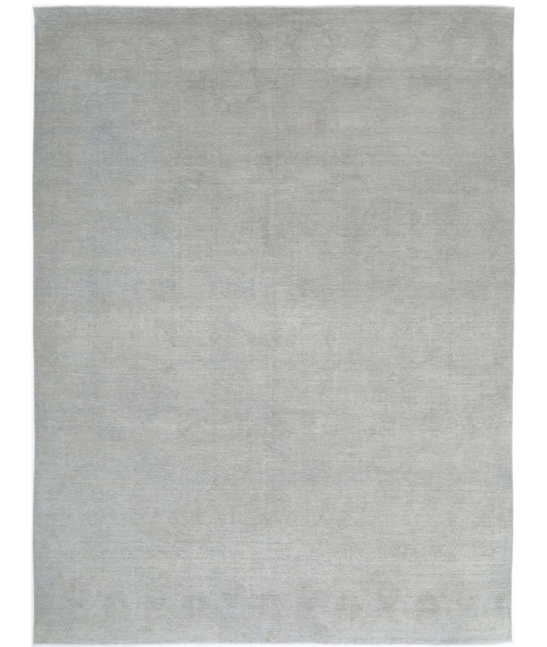 Overdye 9'2'' X 12'3'' Hand-Knotted Wool Rug 9'2'' x 12'3'' (275 X 368) / Grey / N/A