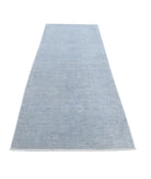 Overdye 3'2'' X 9'11'' Hand-Knotted Wool Rug 3'2'' x 9'11'' (95 X 298) / Grey / Grey