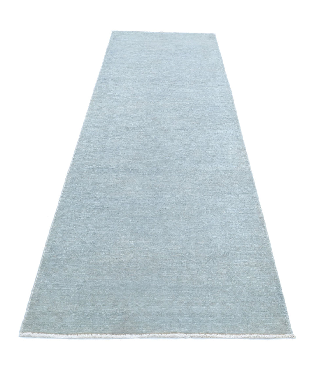 Overdye 3'1'' X 11'1'' Hand-Knotted Wool Rug 3'1'' x 11'1'' (93 X 333) / Grey / Grey