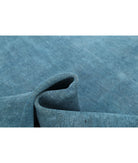 Overdye 6'10'' X 9'10'' Hand-Knotted Wool Rug 6'10'' x 9'10'' (205 X 295) / Teal / Teal