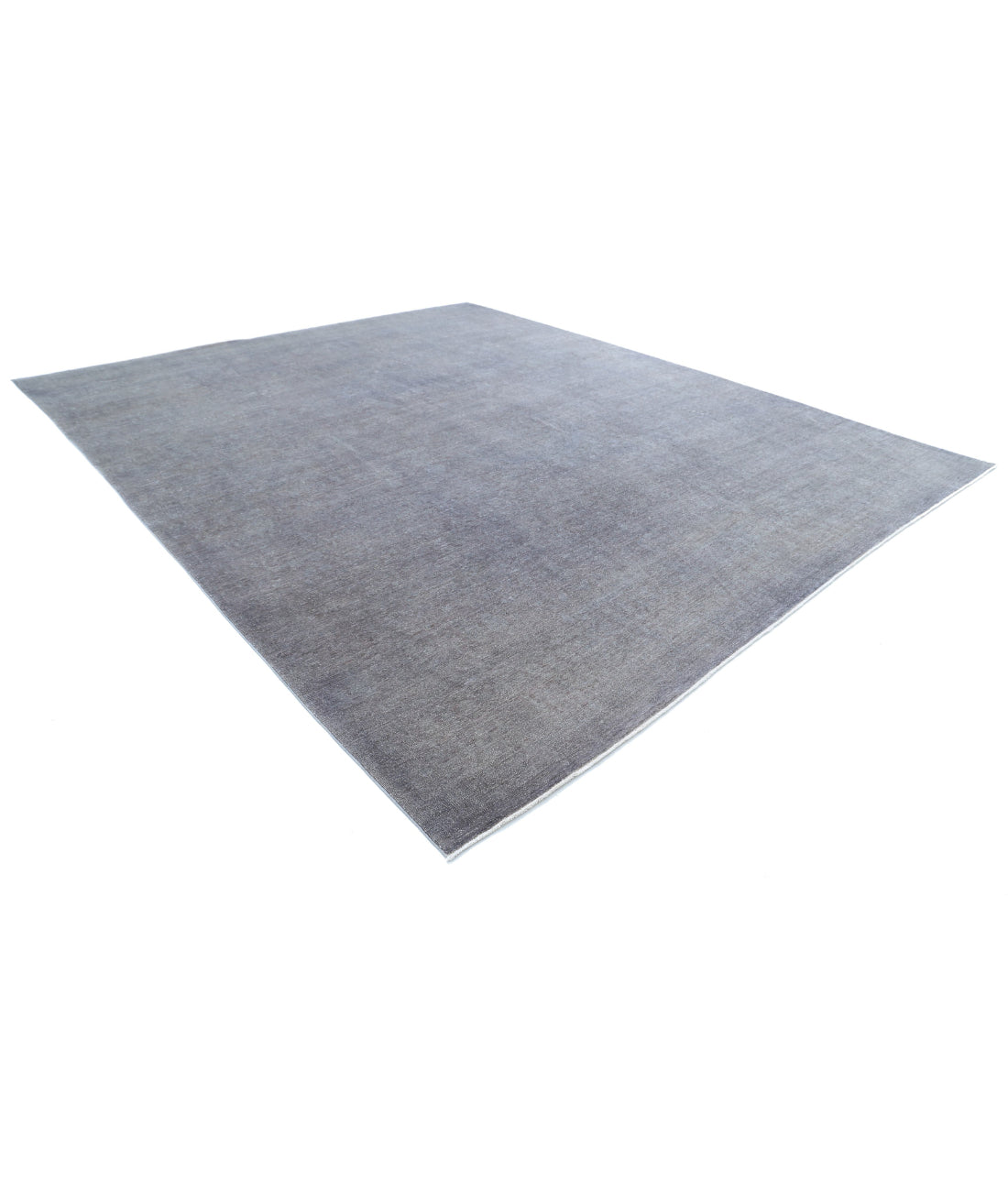 Overdye 11'10'' X 14'3'' Hand-Knotted Wool Rug 11'10'' x 14'3'' (355 X 428) / Grey / Grey