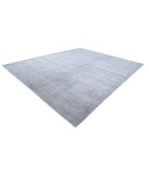 Overdye 11'10'' X 14'3'' Hand-Knotted Wool Rug 11'10'' x 14'3'' (355 X 428) / Grey / Grey