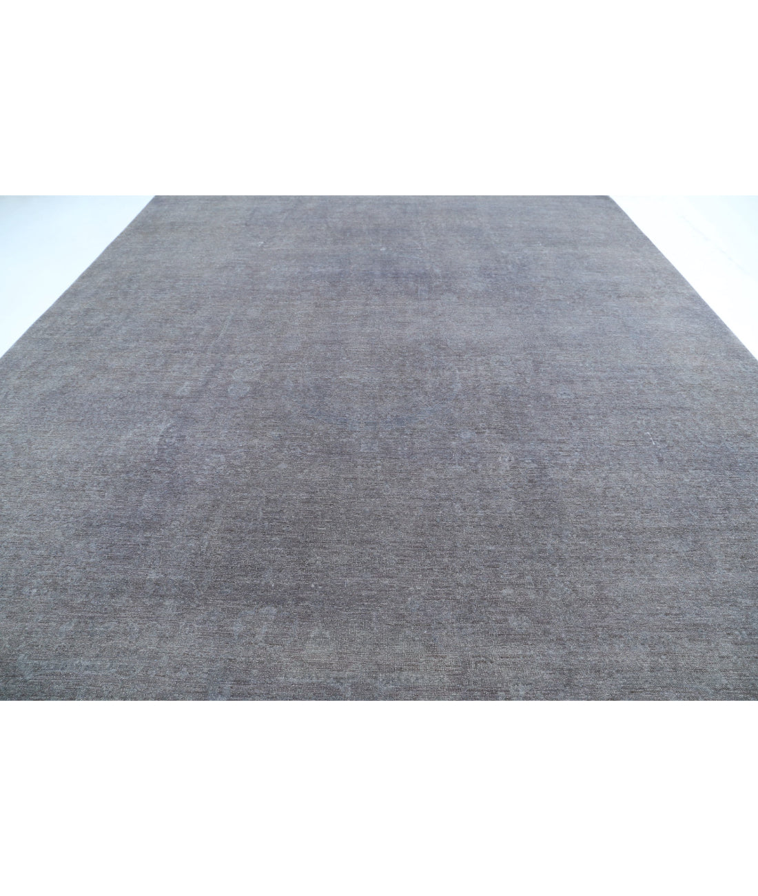 Overdye 11'10'' X 14'3'' Hand-Knotted Wool Rug 11'10'' x 14'3'' (355 X 428) / Grey / Grey