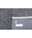 Overdye 11'10'' X 14'3'' Hand-Knotted Wool Rug 11'10'' x 14'3'' (355 X 428) / Grey / Grey