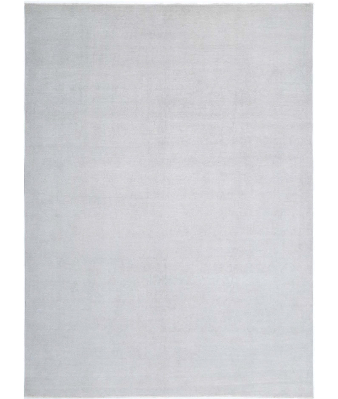 Overdye 8'8'' X 12'0'' Hand-Knotted Wool Rug 8'8'' x 12'0'' (260 X 360) / Silver / Silver