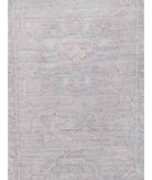 Overdye 7'9'' X 9'2'' Hand-Knotted Wool Rug 7'9'' x 9'2'' (233 X 275) / Teal / Teal