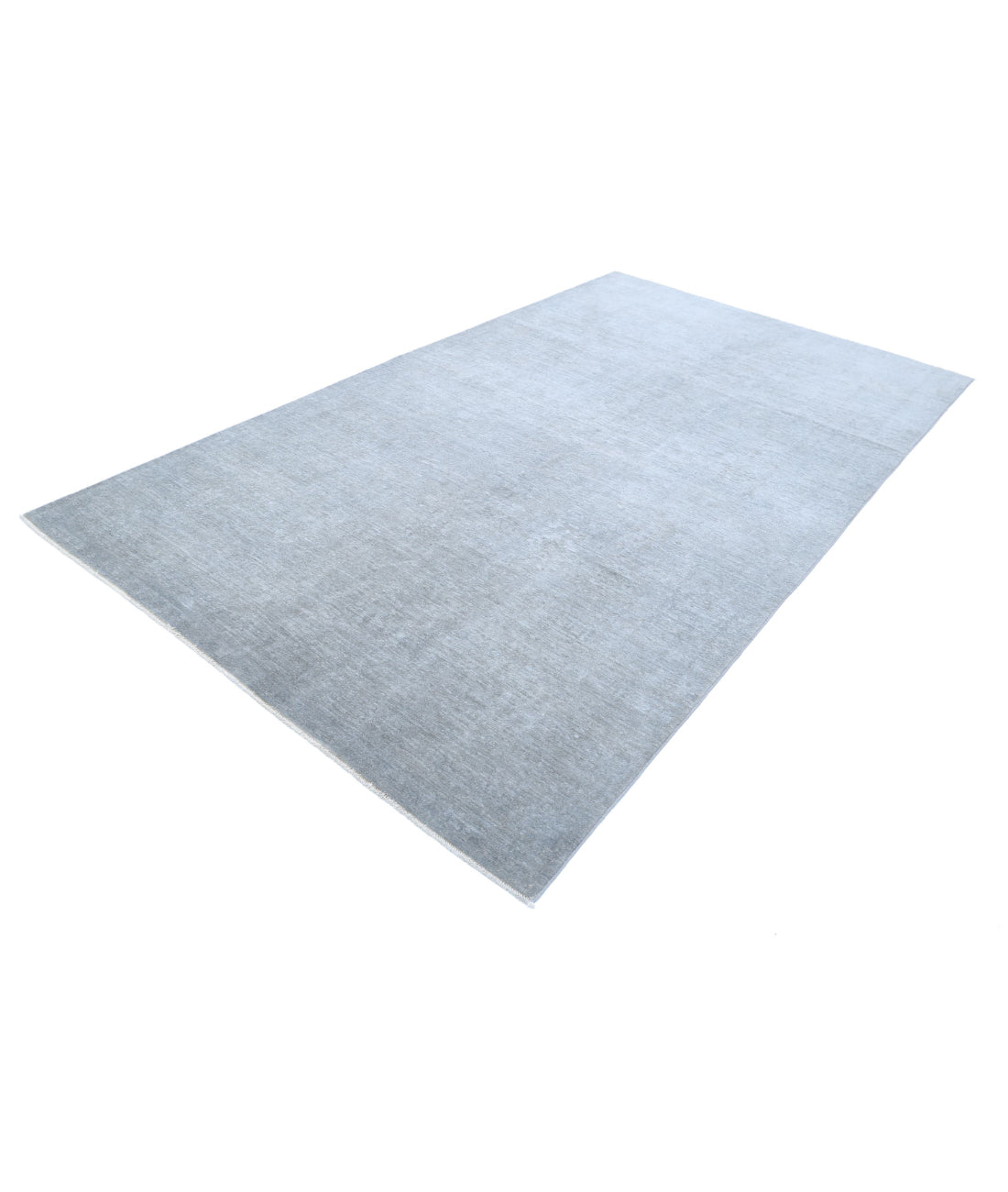 Overdye 6'1'' X 10'8'' Hand-Knotted Wool Rug 6'1'' x 10'8'' (183 X 320) / Grey / Grey