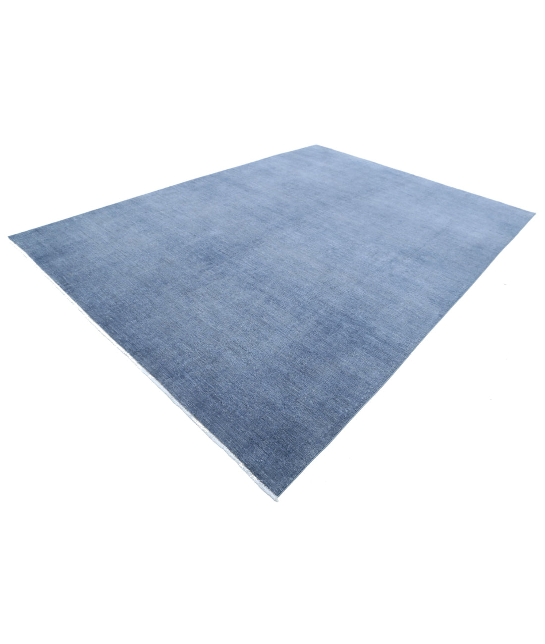 Overdye 8'6'' X 11'8'' Hand-Knotted Wool Rug 8'6'' x 11'8'' (255 X 350) / Grey / Grey