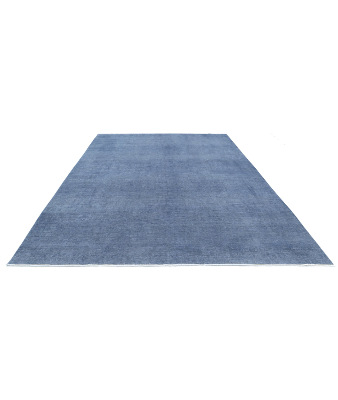 Overdye 8'6'' X 11'8'' Hand-Knotted Wool Rug 8'6'' x 11'8'' (255 X 350) / Grey / Grey