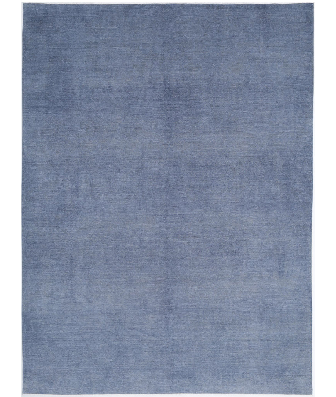 Overdye 8'6'' X 11'8'' Hand-Knotted Wool Rug 8'6'' x 11'8'' (255 X 350) / Grey / Grey