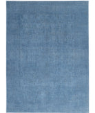 Overdye 8'10'' X 11'8'' Hand-Knotted Wool Rug 8'10'' x 11'8'' (265 X 350) / Blue / Blue