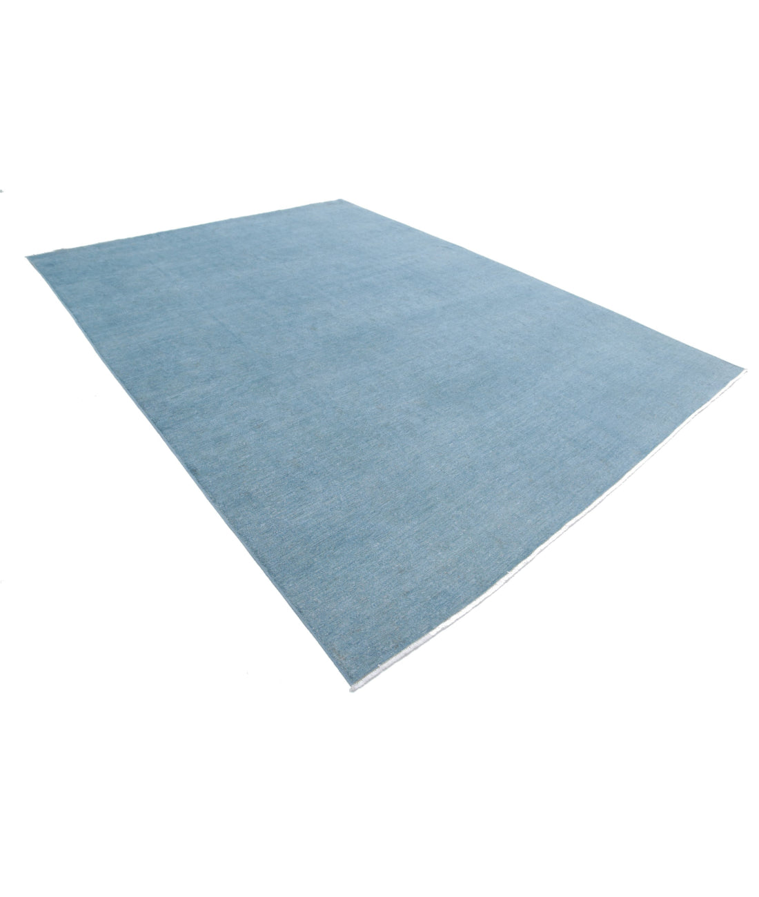 Overdye 8'9'' X 11'9'' Hand-Knotted Wool Rug 8'9'' x 11'9'' (263 X 353) / Blue / Blue