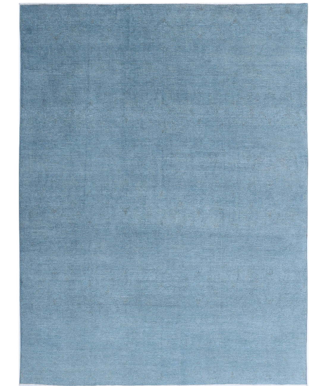 Overdye 8'9'' X 11'9'' Hand-Knotted Wool Rug 8'9'' x 11'9'' (263 X 353) / Blue / Blue