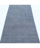 Overdye 2'8'' X 8'3'' Hand-Knotted Wool Rug 2'8'' x 8'3'' (80 X 248) / Grey / Grey