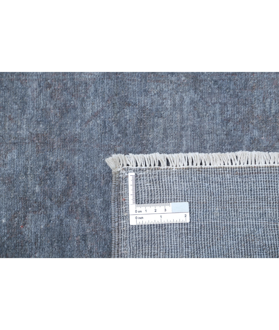 Overdye 2'8'' X 8'3'' Hand-Knotted Wool Rug 2'8'' x 8'3'' (80 X 248) / Grey / Grey