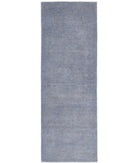 Overdye 2'8'' X 8'3'' Hand-Knotted Wool Rug 2'8'' x 8'3'' (80 X 248) / Grey / Grey