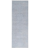 Overdye 3'0'' X 9'2'' Hand-Knotted Wool Rug 3'0'' x 9'2'' (90 X 275) / Grey / Grey