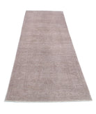 Overdye 3'1'' X 9'10'' Hand-Knotted Wool Rug 3'1'' x 9'10'' (93 X 295) / Taupe / Taupe