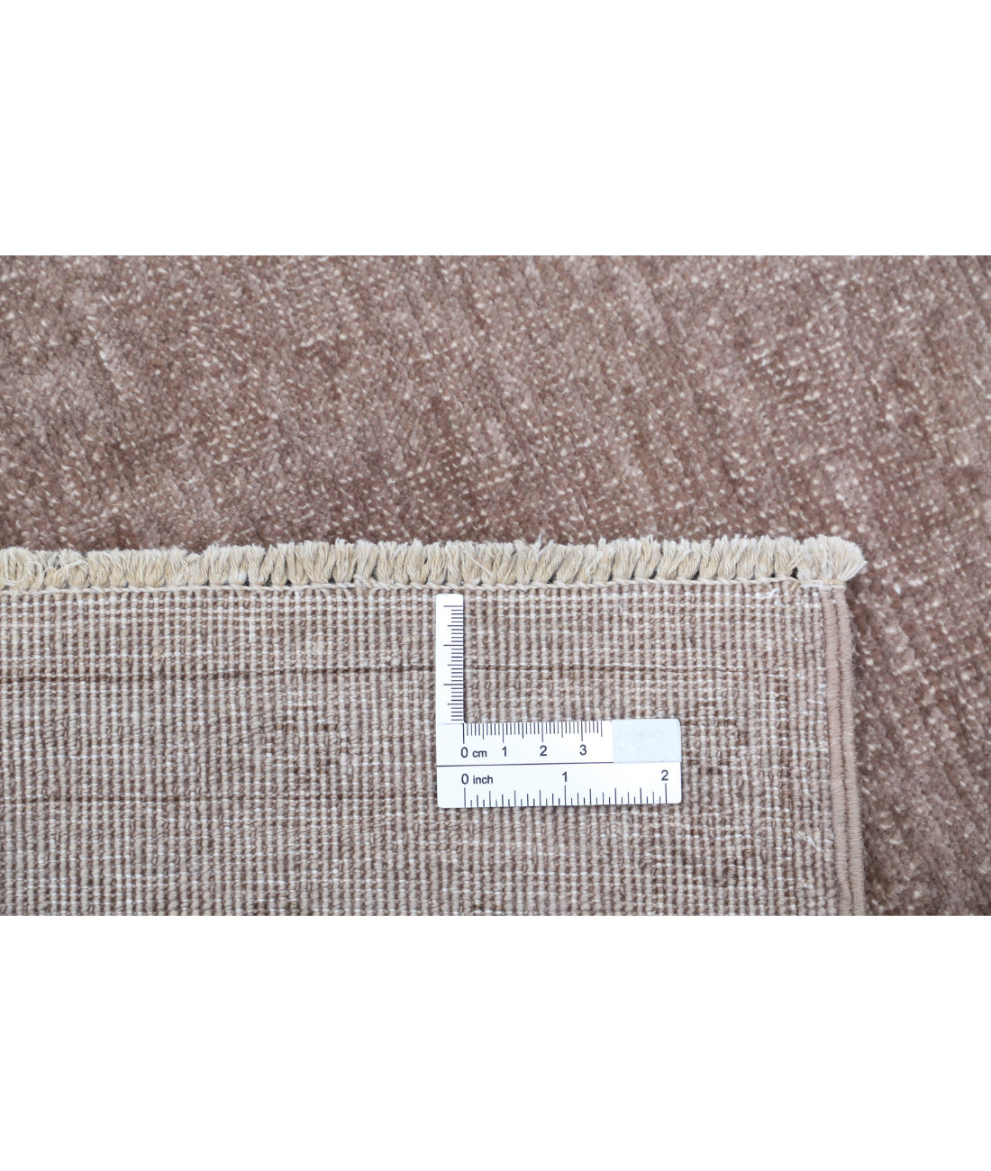 Overdye 3'1'' X 9'10'' Hand-Knotted Wool Rug 3'1'' x 9'10'' (93 X 295) / Taupe / Taupe