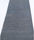 Overdye 2'4'' X 10'0'' Hand-Knotted Wool Rug 2'4'' x 10'0'' (70 X 300) / Grey / Grey